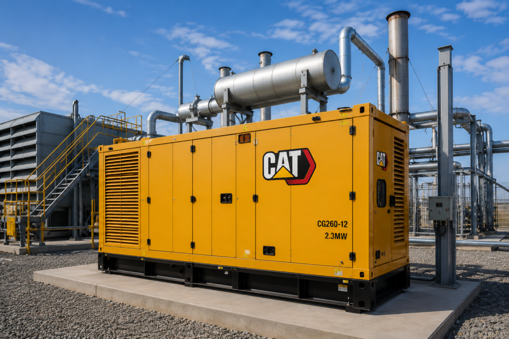 CAT 2.3MW Natural Gas Generator - Etac Power